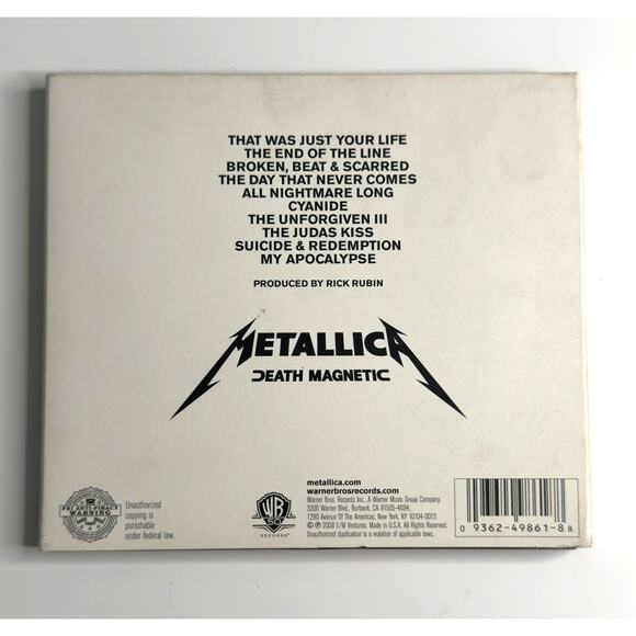 Metallica – Death Magnetic CD (2008, Warner Bros. Records) Digipak – Heavy Metal - Picture 2 of 7